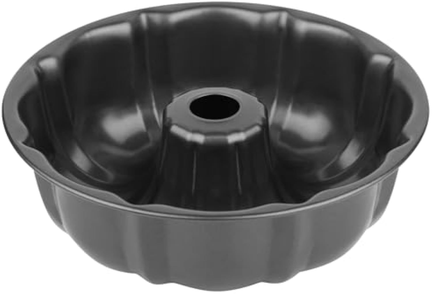 Molde para pasteles antiadherente, resistente, de acero al carbono, con tubo acanalado, redondo, para hornear pasteles, para bizcocho, Buntz, molde para pasteles, molde para hornear pasteles, molde para gelatina, chocoflan y flan.