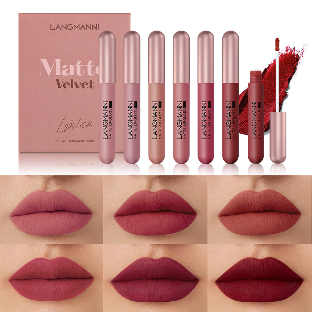Ensemble de brillants à lèvres mats veloutés