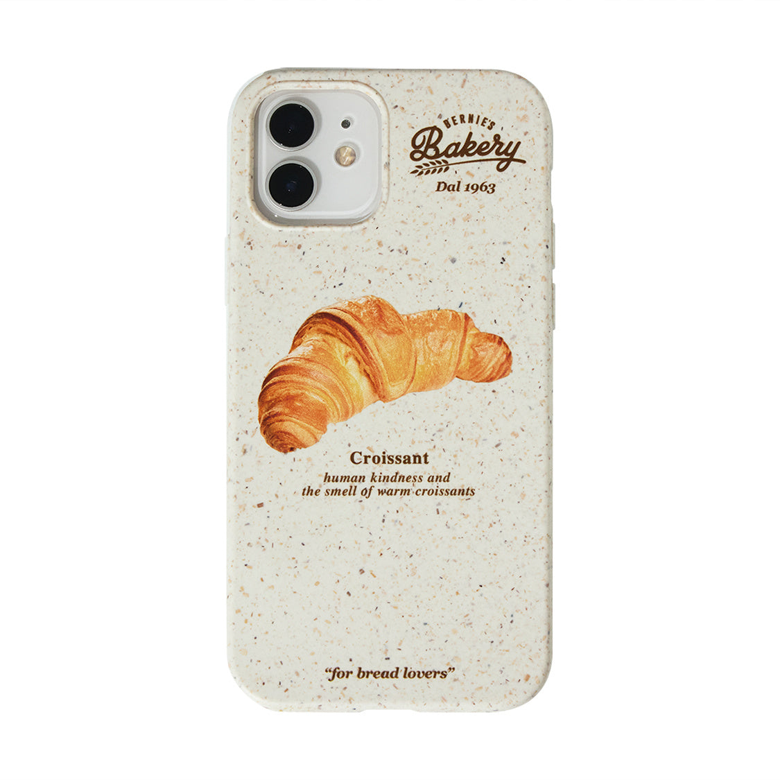 Coque de téléphone portable biodégradable Croissant