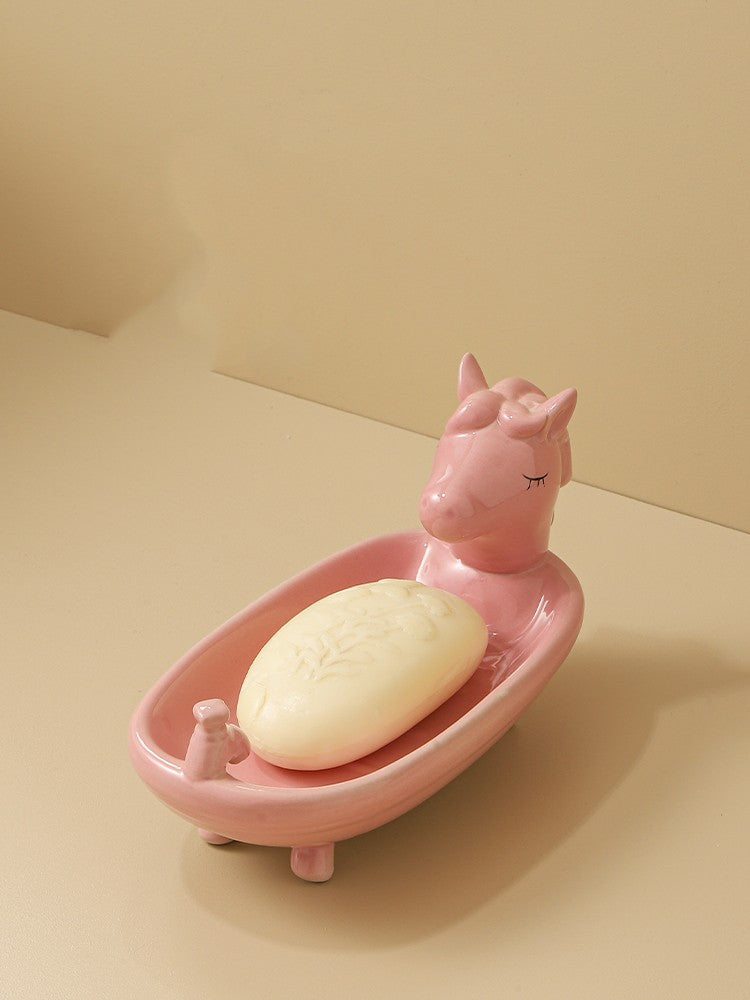 Boîte à Savon de Dessin Animé Ménage Enfants Mignon Grand Support à Savon de Toilette