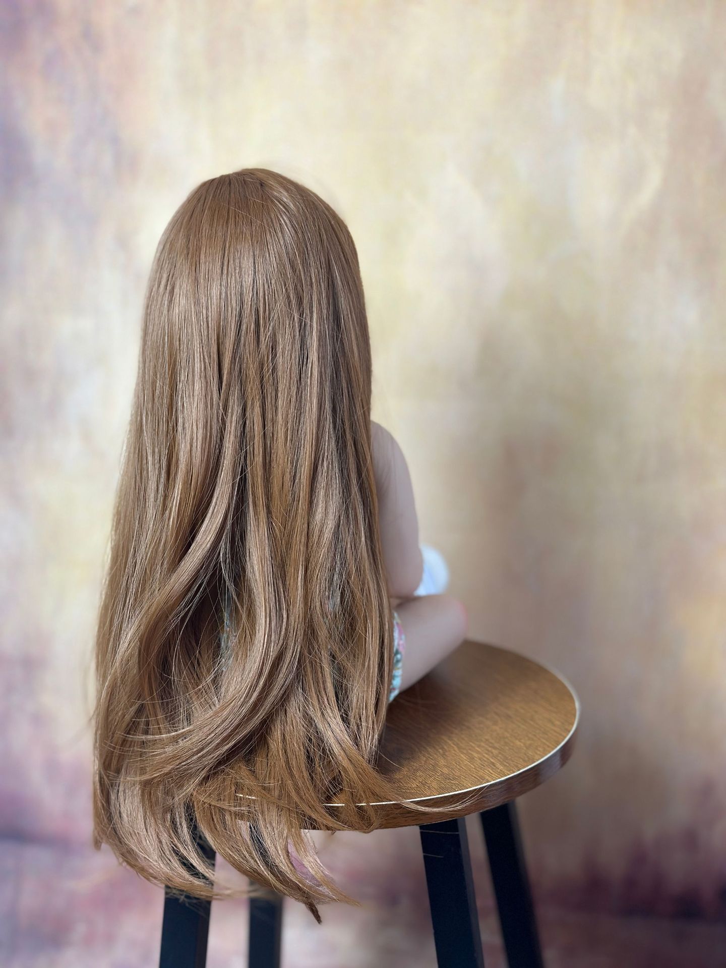 Simulation Baby Yaoyao 55cm Rubber Body Golden Long Hair Reborn Doll