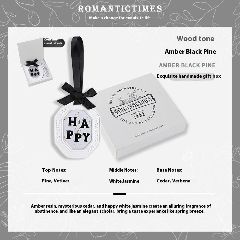 Fashion Personalized Car Aromatherapy Sheet Pendant