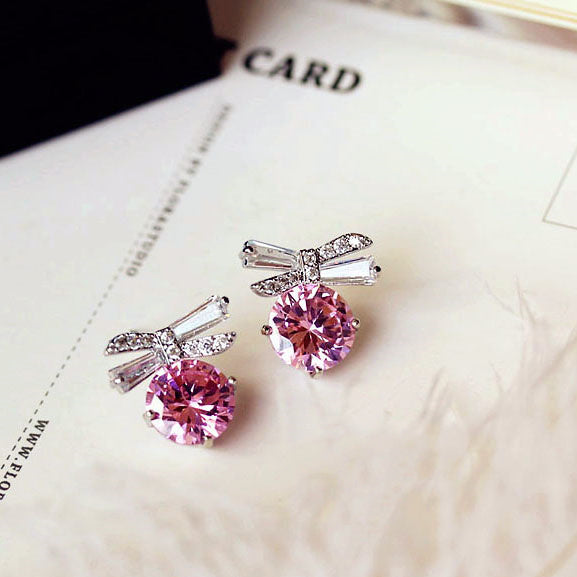 Crystal Earrings Earrings Gemstone Square Rhinestones Zircon