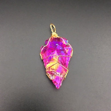 Natural Gemstones Freshly Baked Without Crystal Plating Colorful Rough Stone Pendant