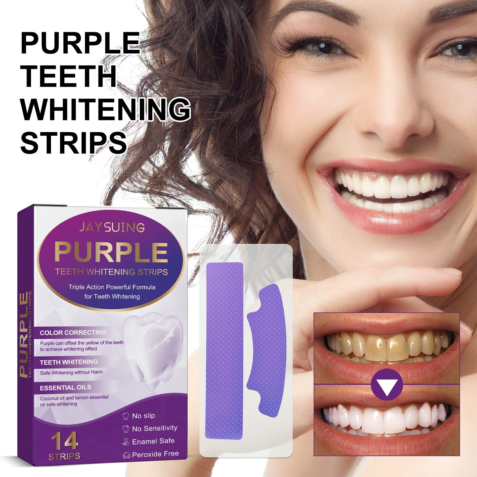 Anti-yellow Stain Deep Cleaning Care Oral Health Care Teeth Strips