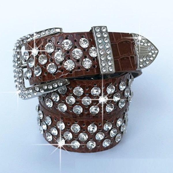 Fashionable All-match Wide Cowhide Women's Belt