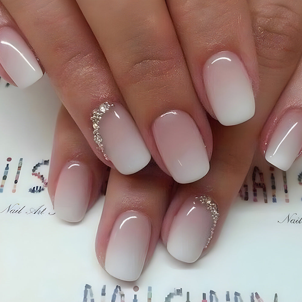 Autocollant à Ongles en Poudre Gelée Dégradée pour Femmes