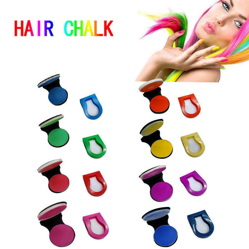 8-color Disposable Hair Dye Cream And Hair Powder