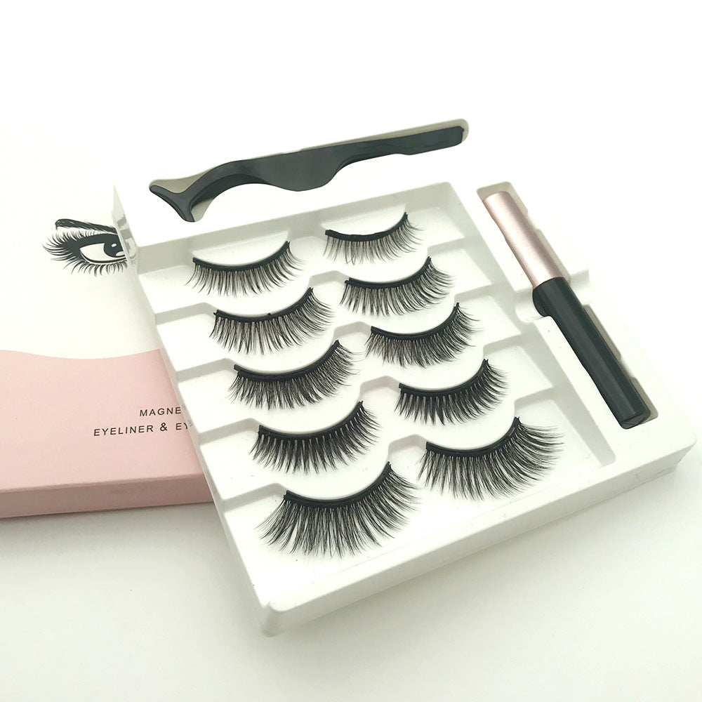 Faux Cils Magnétiques Cinq Paires De Mélange