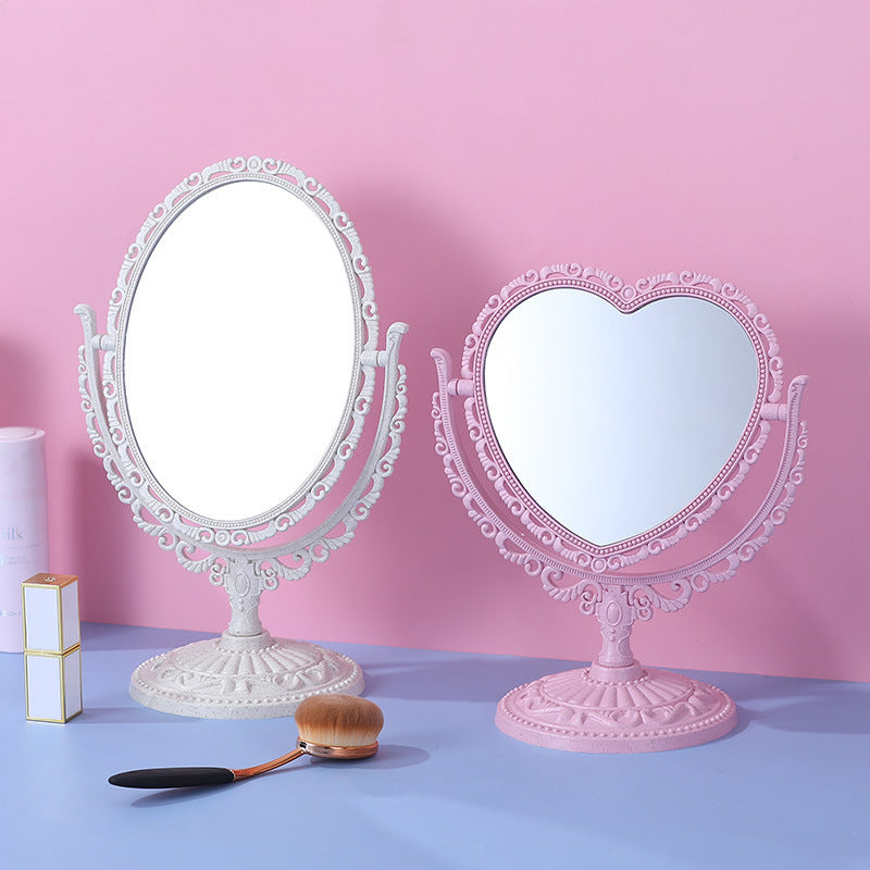 Desktop Desktop Love Double-sided Makeup Mirror