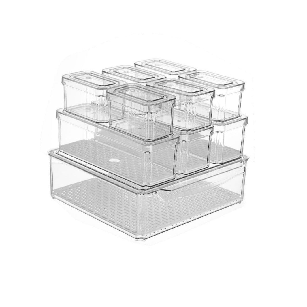 PET Refrigerator Box Snack Fruit And Vegetable Transparent Crisper