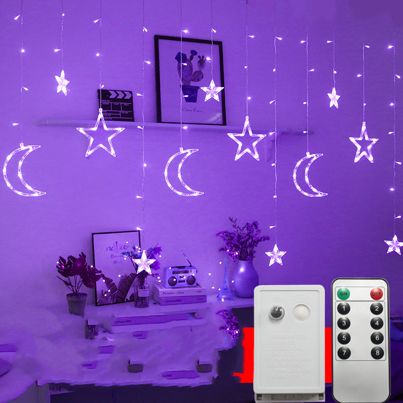 Guirlande lumineuse LED Clignotante Rideau Étoilé Créative Décorative