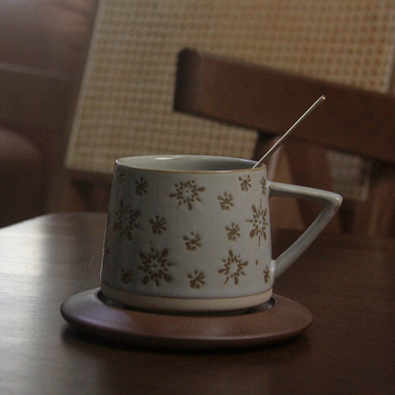 Retro Ceramic Fambe Ear-hanging Coffee Cup