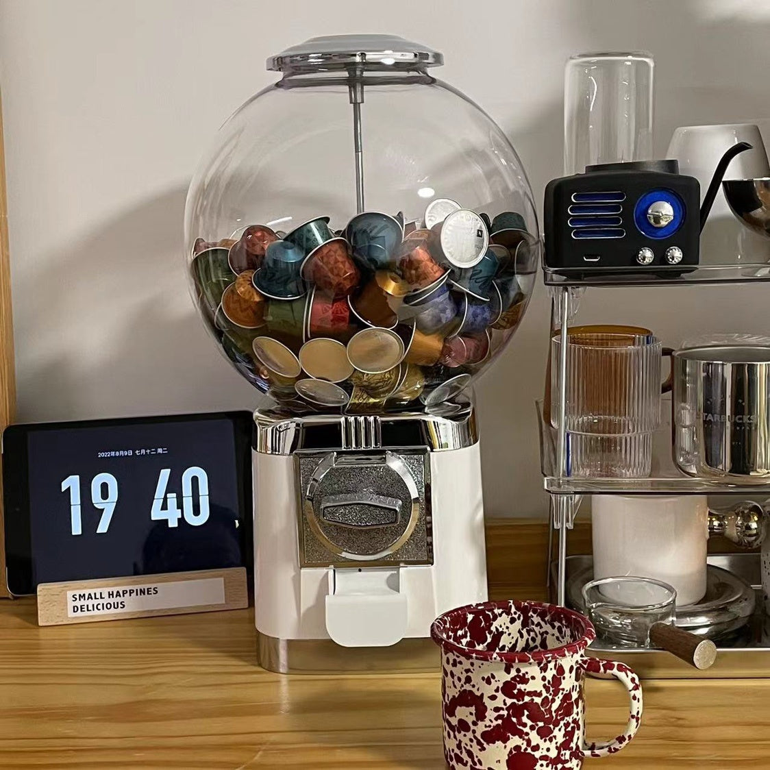 Machine à tordre les œufs de café en capsules domestique