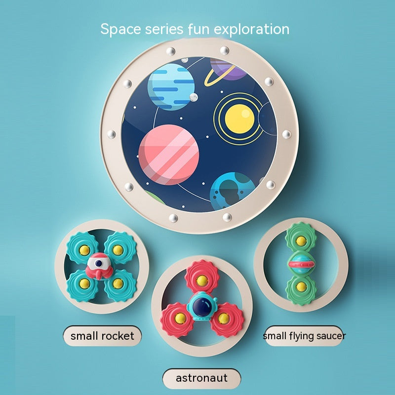 Bébé Ventouse Table Tournante Dessin Animé Enfants Toupie Jouet Anneau de Dentition Jouets Éducatifs