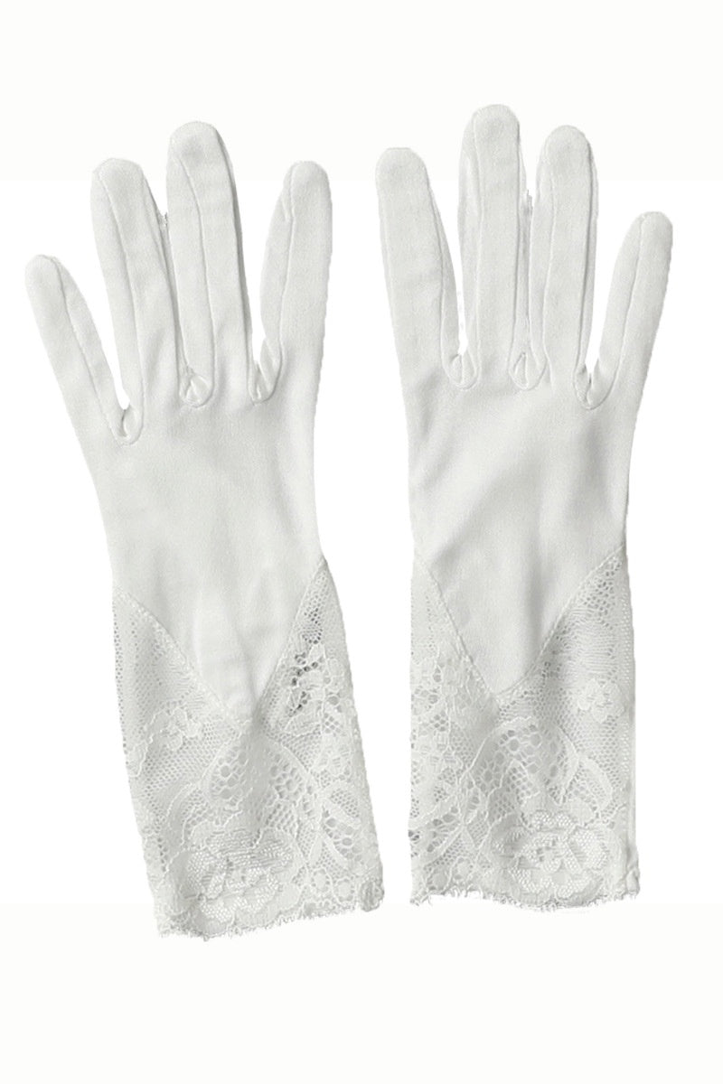 Gants de nuit en dentelle pour femmes