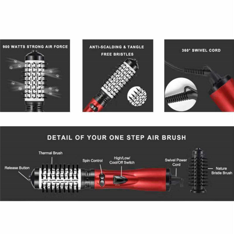 Bigoudi automatique Marcel Onduleur trois-en-un Air froid Peigne à air chaud Lisseur électrique multifonctionnel Nouveaux produits Peignes soufflants