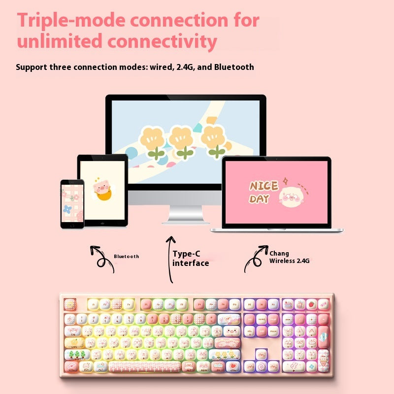 Three-Model E-sports Office Universal Mechanical Keyboard