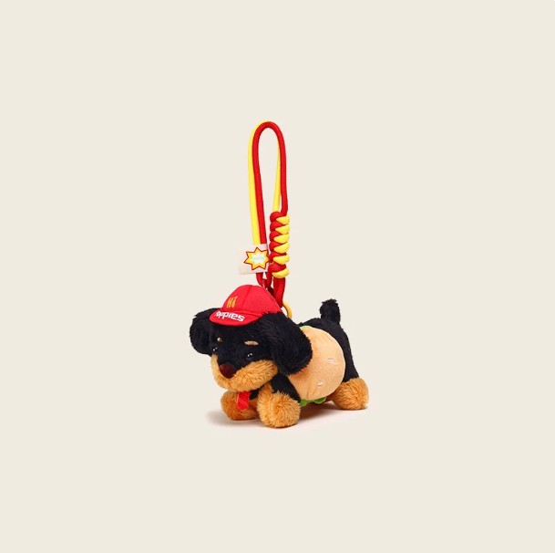 Sausage Plush Dog Bag Pendant Keychain