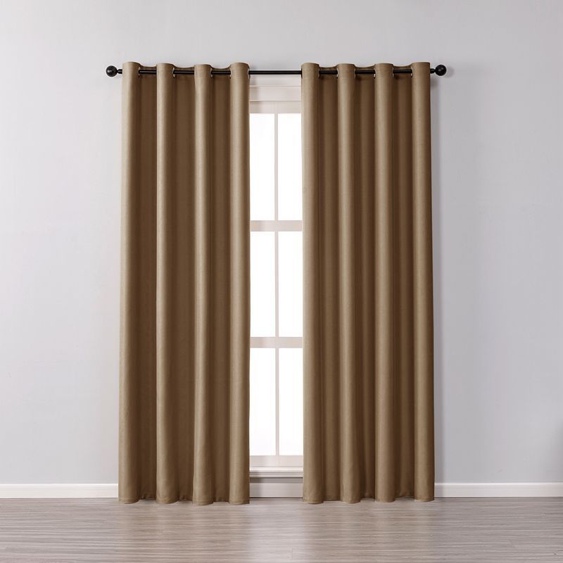 Double Faced Matt Curtain In Living Room And Bedroom