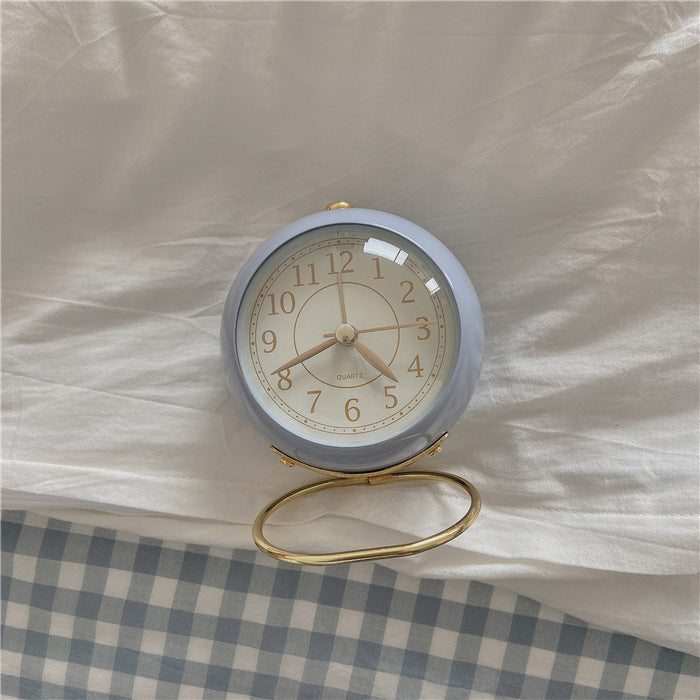 Nordic Style Retro Students Use Desktop Mute Small Alarm Clock