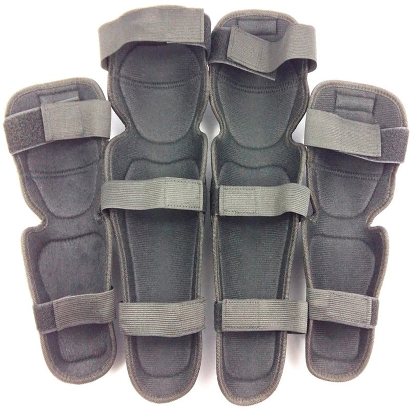 Four-Piece Motorcycle Protective Gear For Riding Off-Road Anti-Fall Knee Pads And Elbow Pads