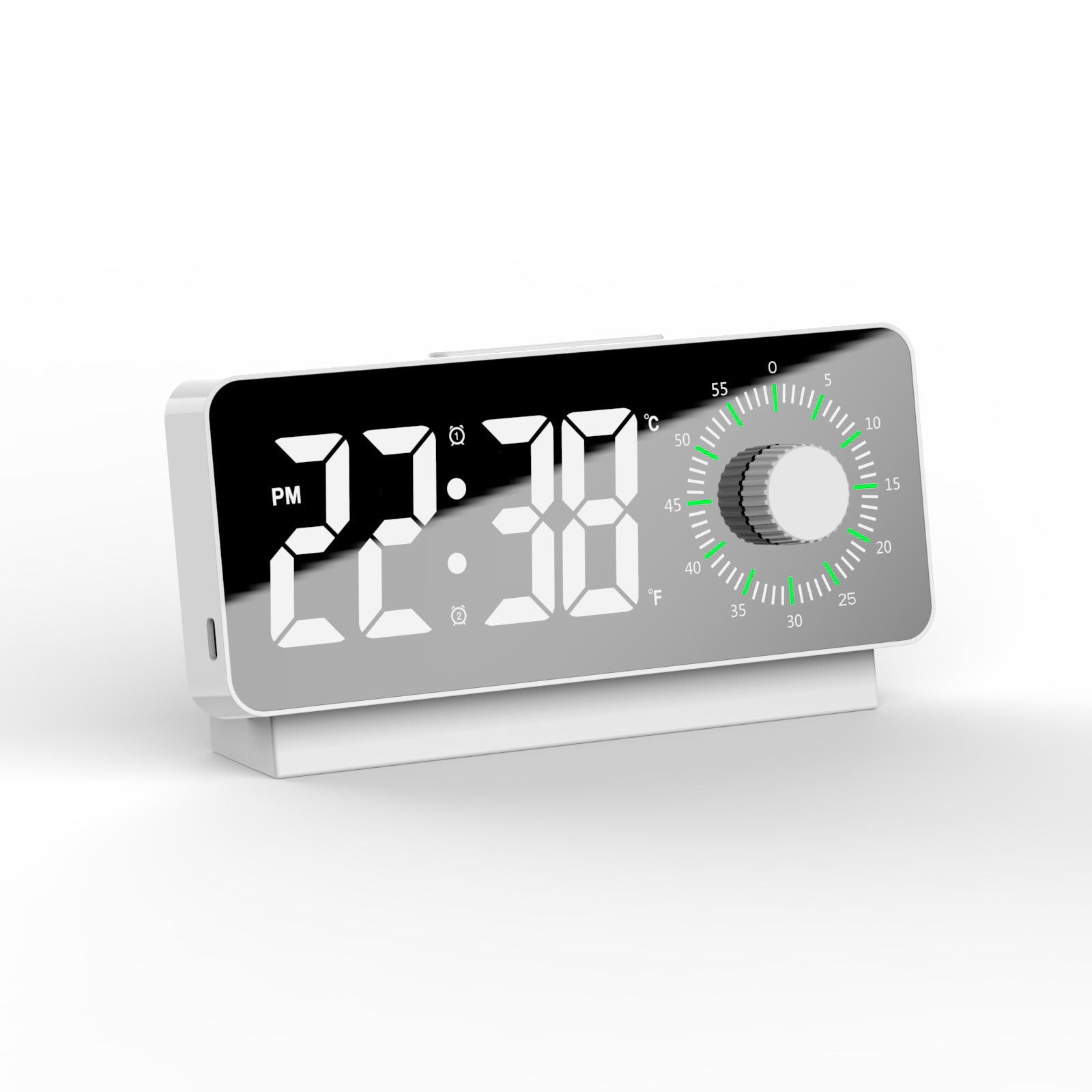Dual Display Visualization Manager Alarm Clock