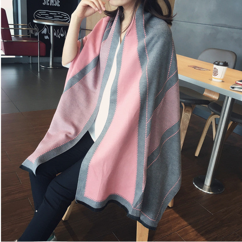 Double-sided Increase Office Dual-use Long Scarf
