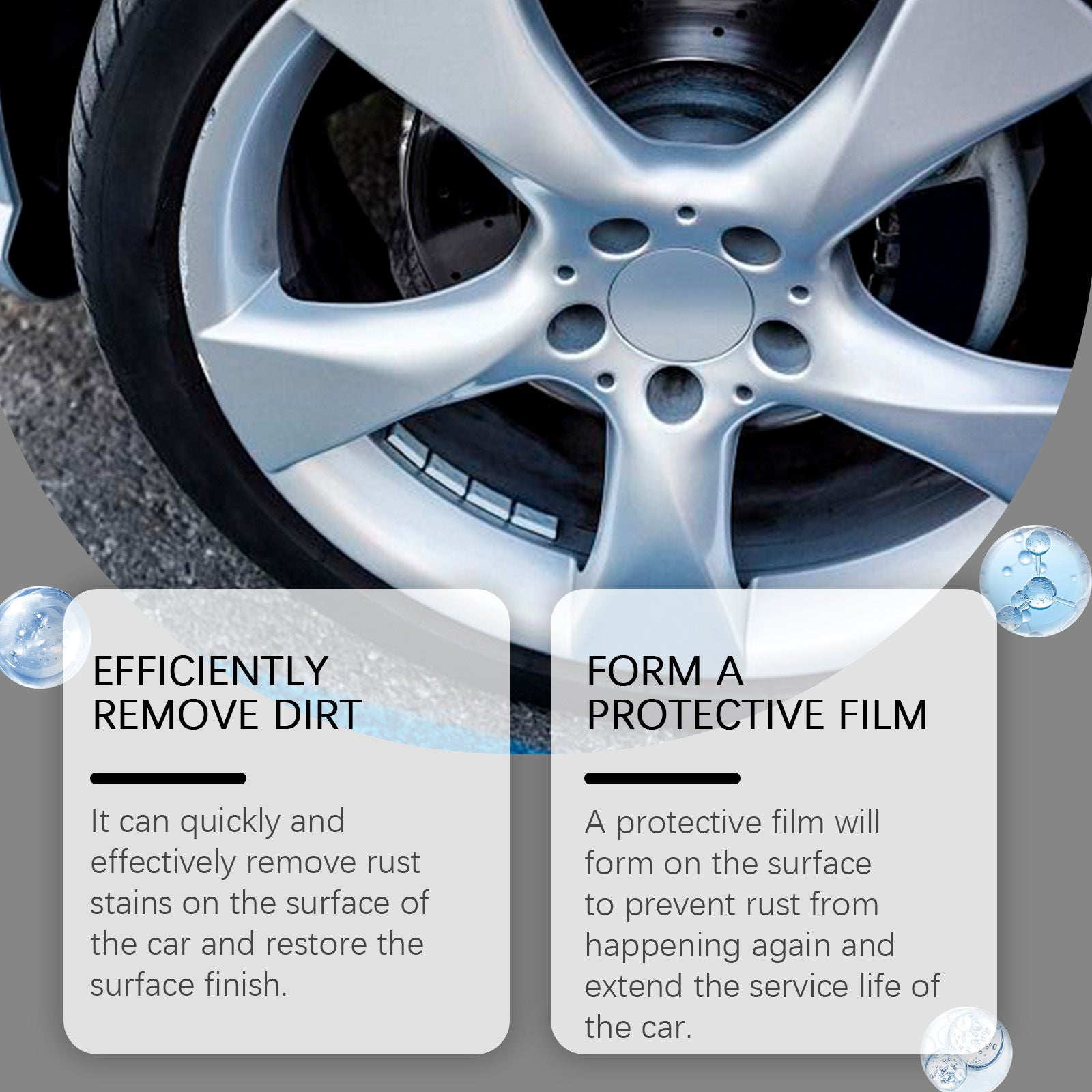 Car Tire Rust Remover Cleaning And Decontamination