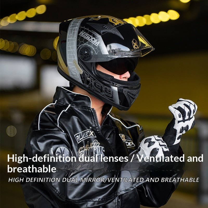 Casque de moto intégral toutes saisons