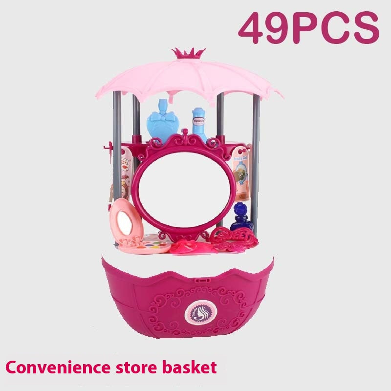 Children Play House Trolley Ice Cream Candy Car Dresser Doctor Toy Kitchen Suit