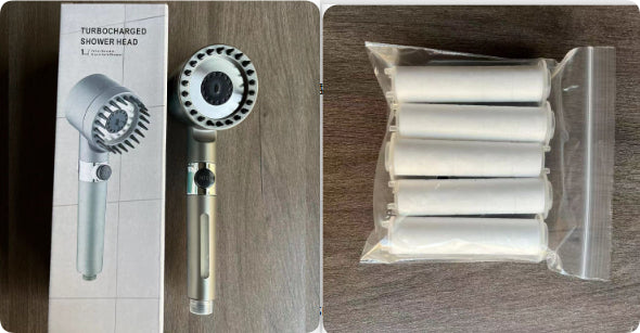 Supercharged Strong Filter Bathroom Water Heater Lotus Seedpod Flower Drying Set