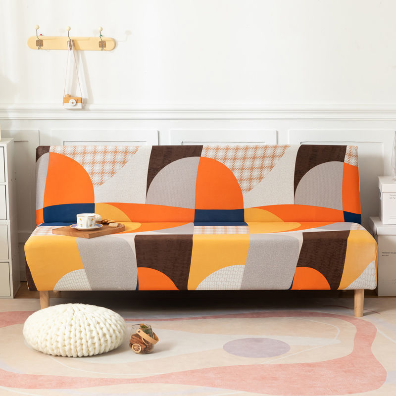 No Armrest Folding Sofa Bed Cover Universal Sofa Cover All-inclusive Simple Sofa Cover Fabric 18 M Sofa Cover