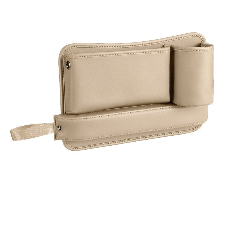 Organisateur de vide de siège de voiture, boîte de rangement latérale de console automatique avec porte-gobelet