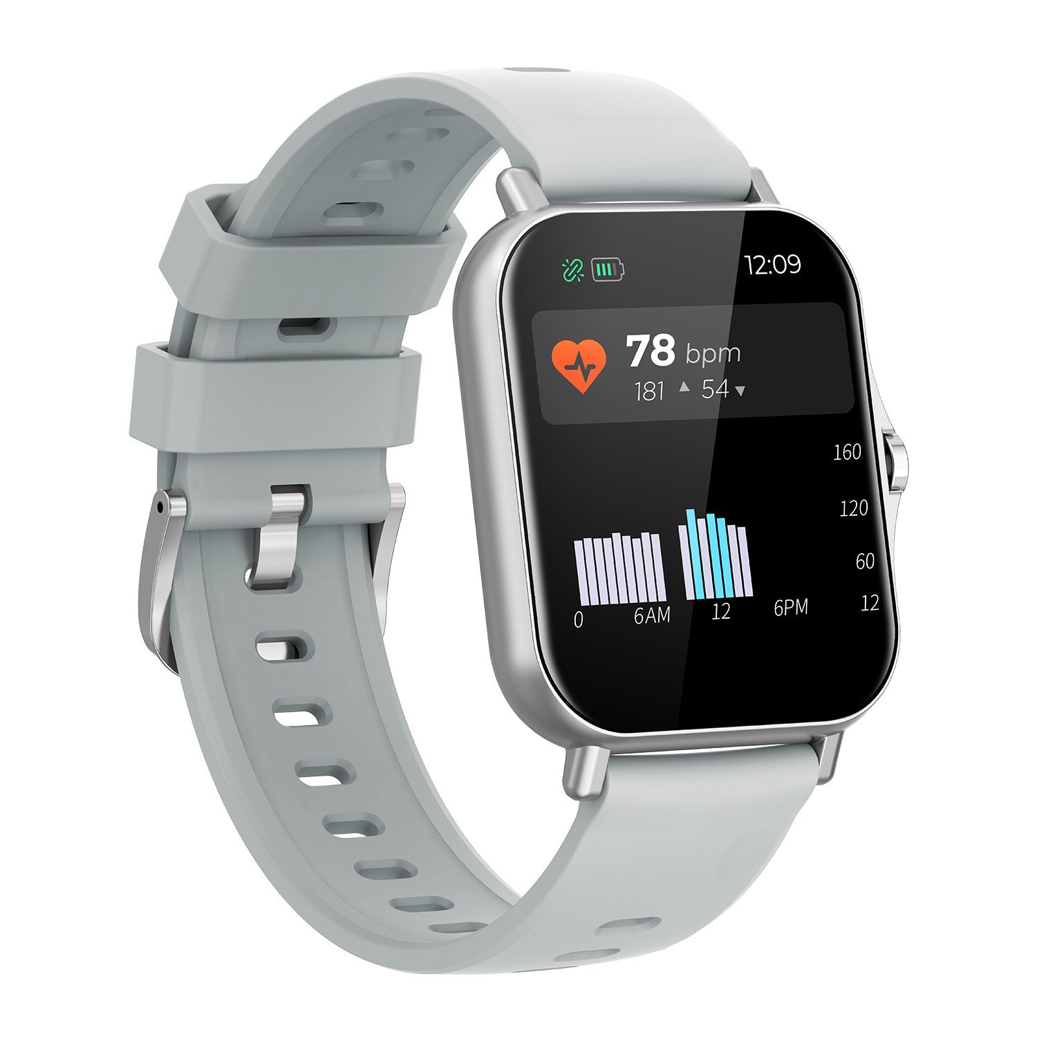 Montre connectée Bluetooth de surveillance de la fréquence cardiaque et de la tension artérielle