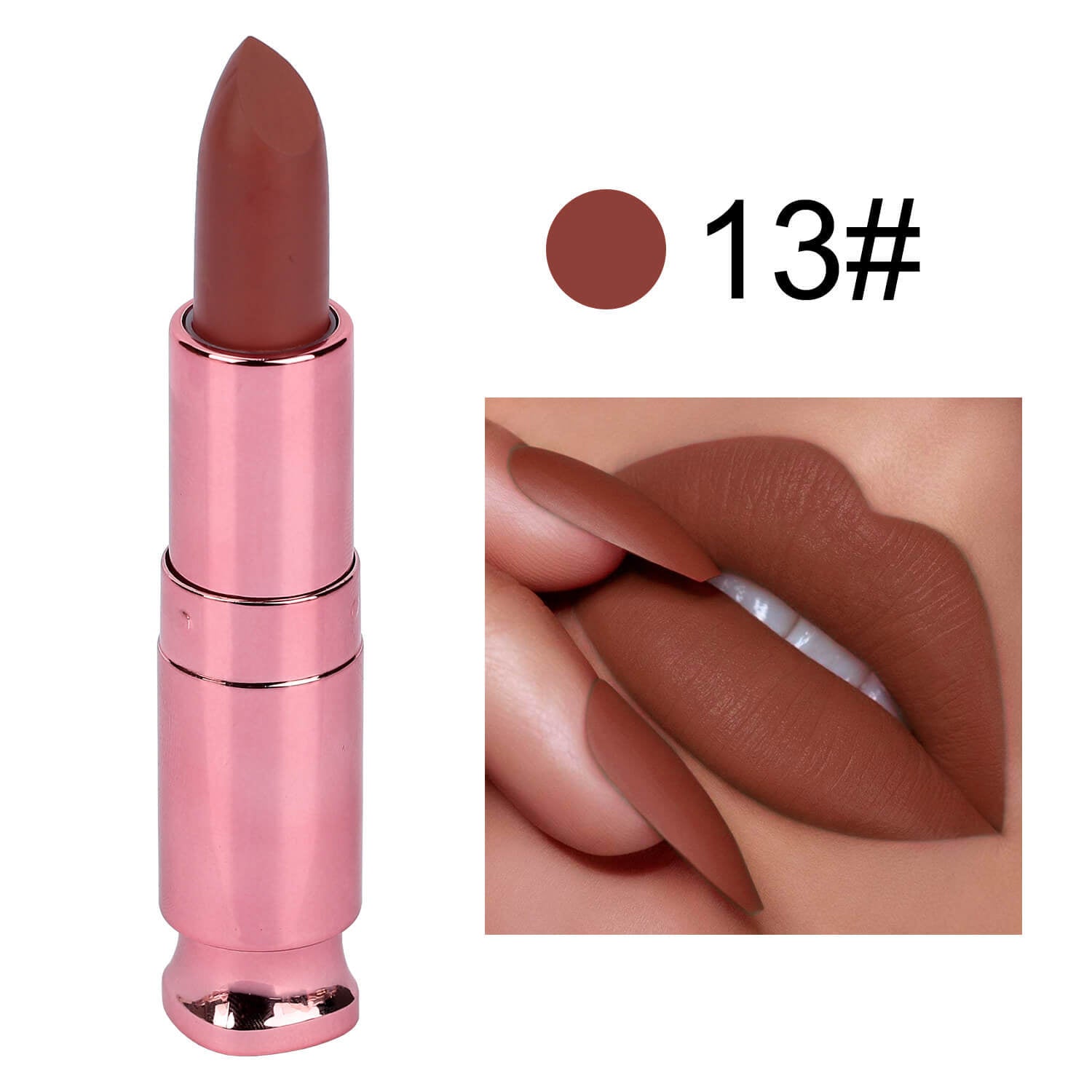 Rouge à lèvres baume longue tenue mat, facile à appliquer, sans transfert