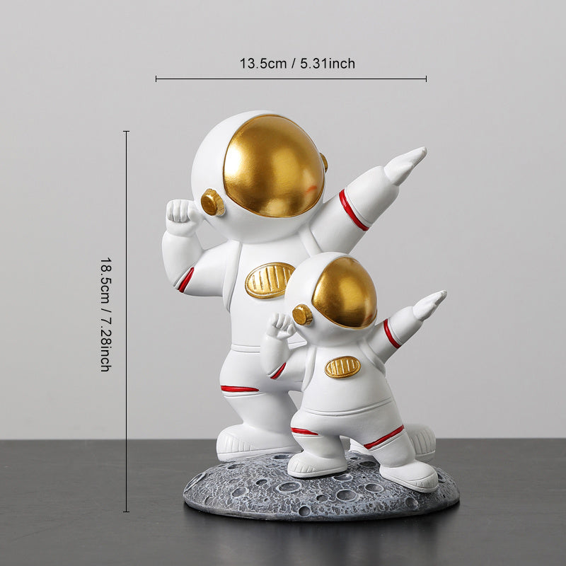 Parent-child Astronaut Living Room Porch TV Cabinet Desktop Baubles Children's Room Decorations Gift