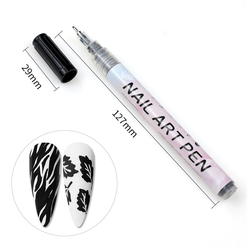 Stylo Peinture Pigment Acrylique pour Ongles Câble de Modélisation DIY
