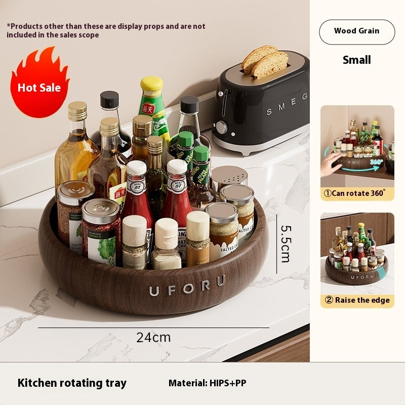 Rotating Kitchen Rack Multi-function Seasoning Plate