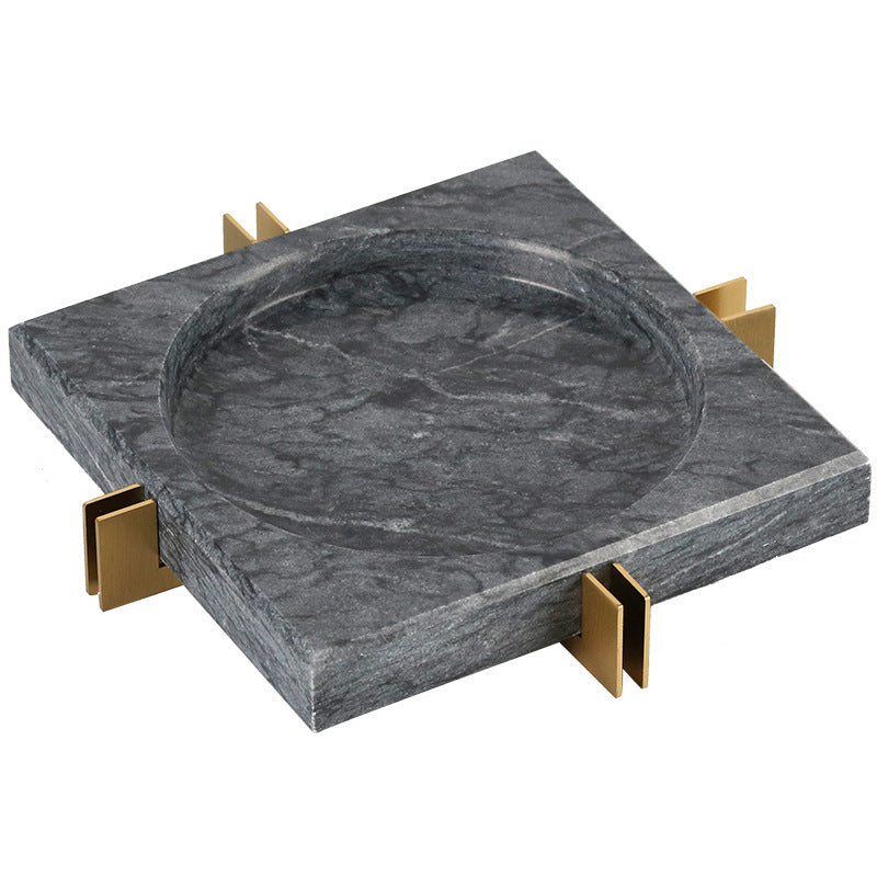 Mild Luxury Marble Ashtray Soft Decoration