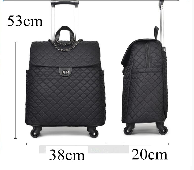 Sac de voyage étanche grande capacité avec roulettes universelles