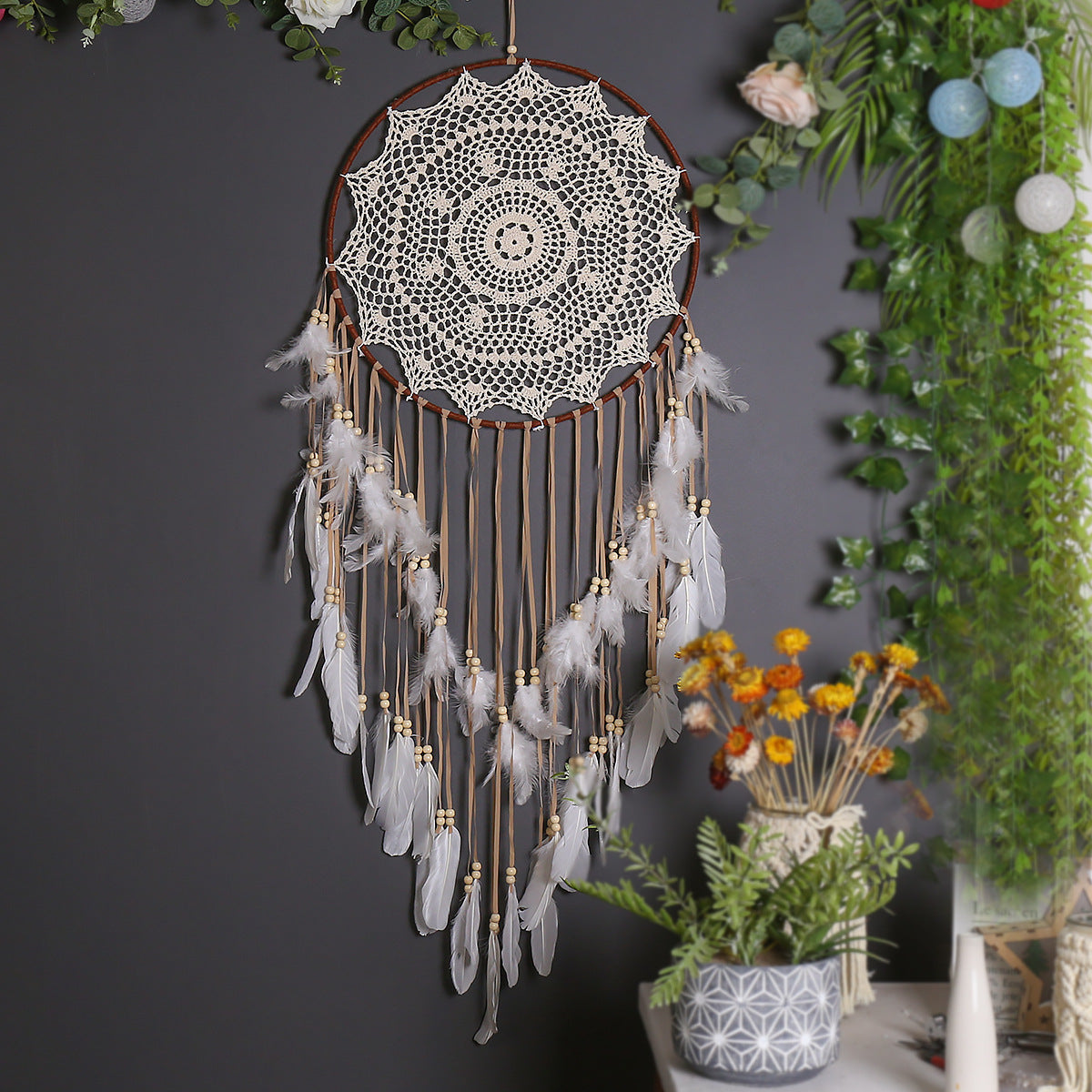 Attrape-rêves bohème décoratif pour chambre