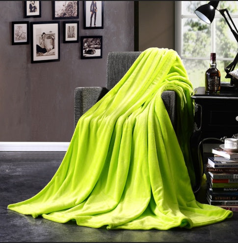 Bedding Flannel Solid Color Blanket