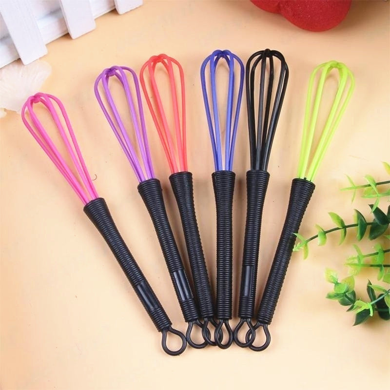 New Random Color Egg Whisk Rotary Balloon Flat Ste
