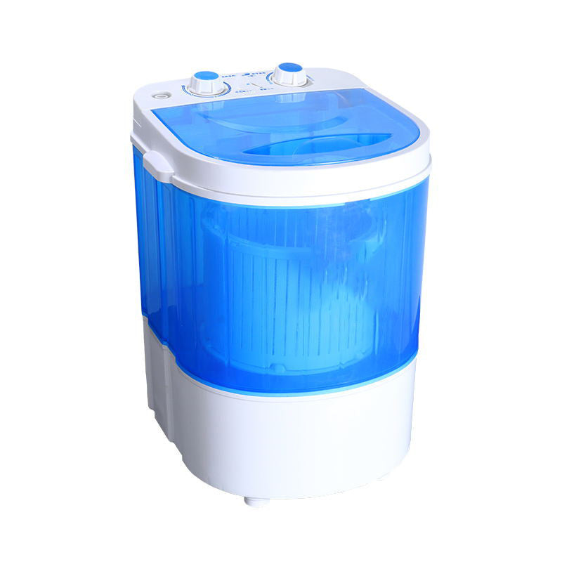 Small Mini Washing Machine Double Button Blue Light Cleaning