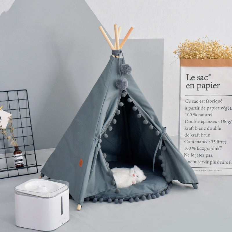 Tente pour animaux Amovible et lavable Universelle quatre saisons Niche pour chien et chat