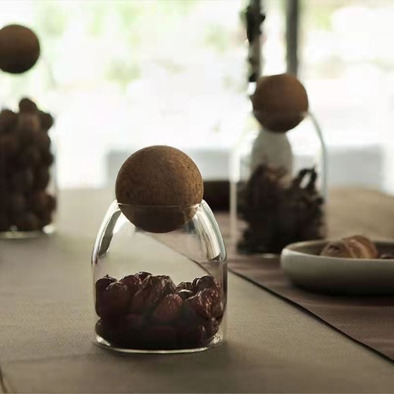Ball Cork Glass Jar Tea Seal