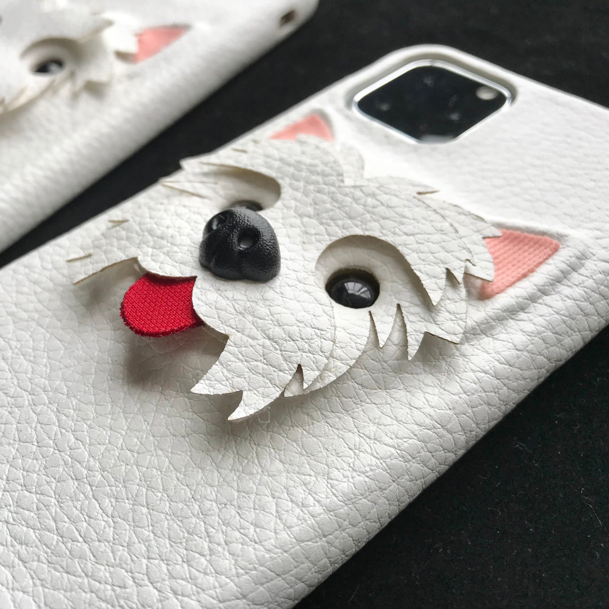 Cute PU Dog All-inclusive Phone Case Protective Case