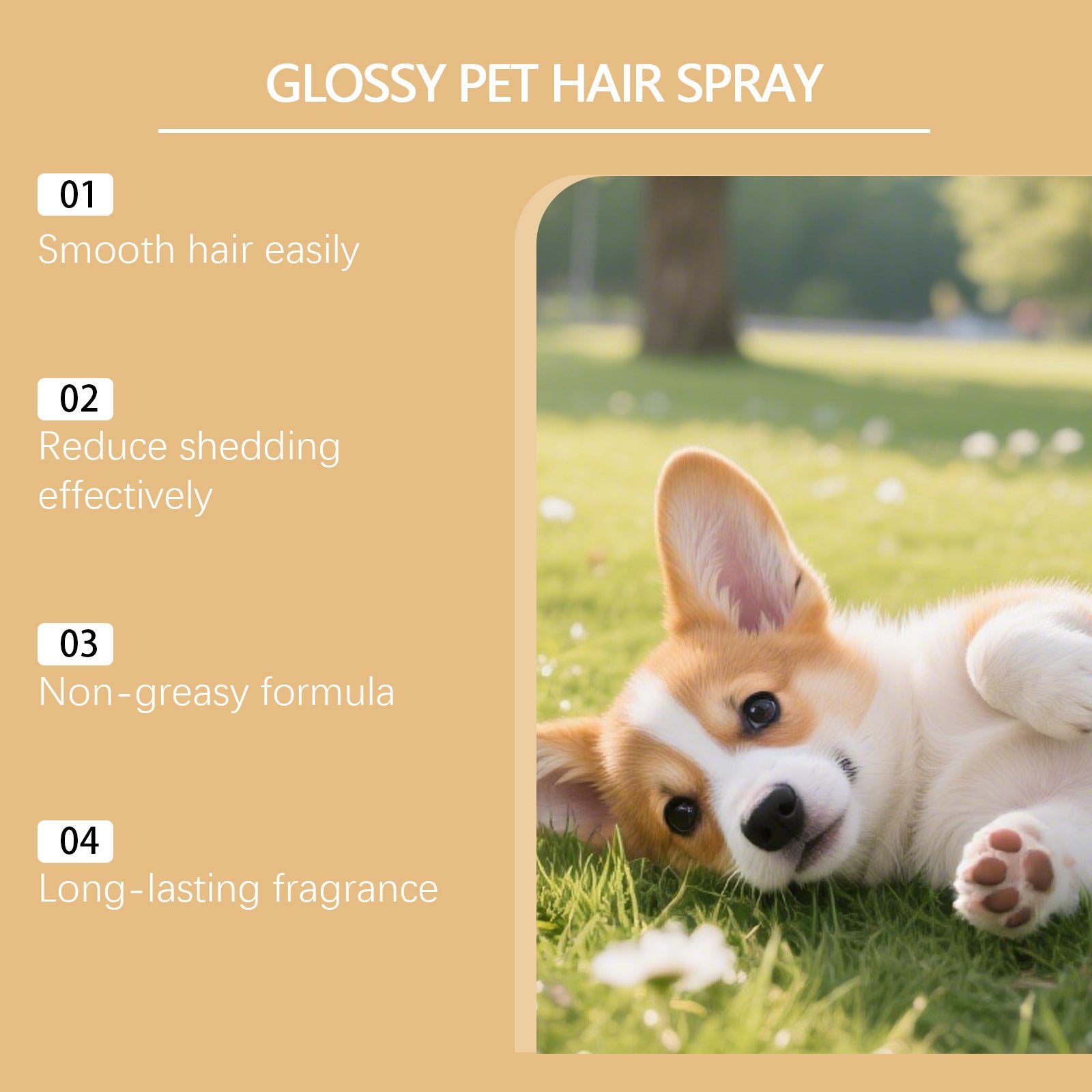 Soin Lissant Anti-Poils pour Animaux