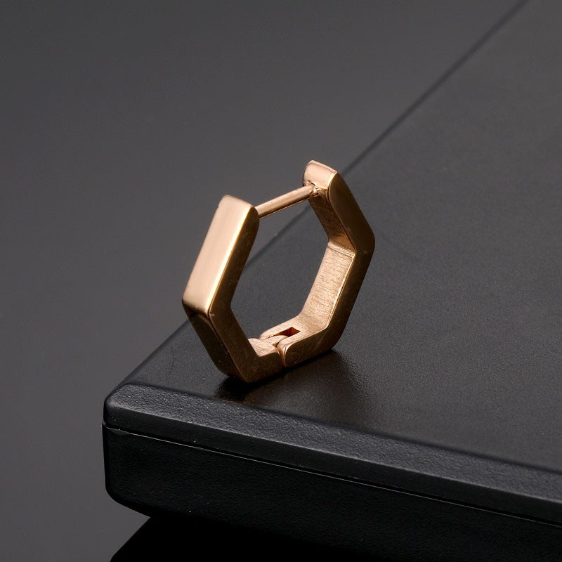 Geometric Stainless Steel Titanium Steel Earrings